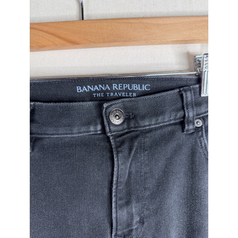 Banana Republic The Traveler Slim Fit Jeans size 35x30 Black - Picture 5 of 7